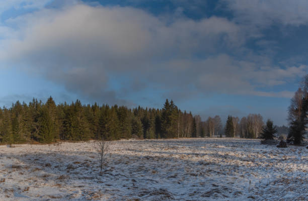 istock Studena Vltava river in winter cold morning with sunshine light 1326306903