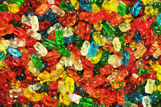 istock Delicious colorful jelly candy on background 1326311751