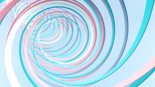 istock Background with a Colorful 3d Spiral 1326311795