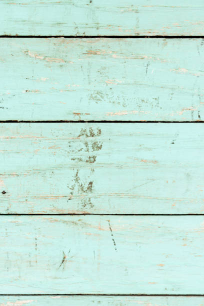 istock Aquamarine painted wooden plank backdrop. summer. copy space 1326322785