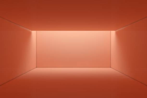 istock 3d render, abstract urban background, empty red corridor, room, concrete walls, illuminated tunnel, sun rays, daylight, light and shadows 1326324332