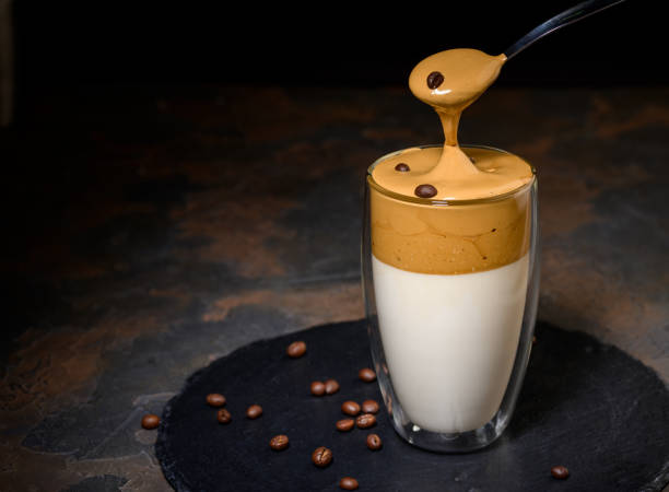 istock Dalgona Coffee, a korean trendy fluffy creamy whipped coffee 1326325620