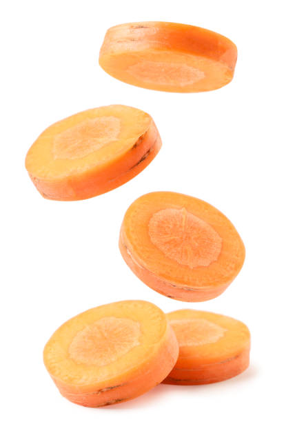 istock Carrot rings fall on a heap on a white background. Isolated 1326329491