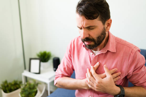 istock Latin man with suffering from a heart failure 1326331703