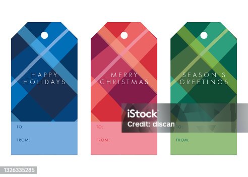 istock Collection of Christmas and New Year gift tags. 1326335285