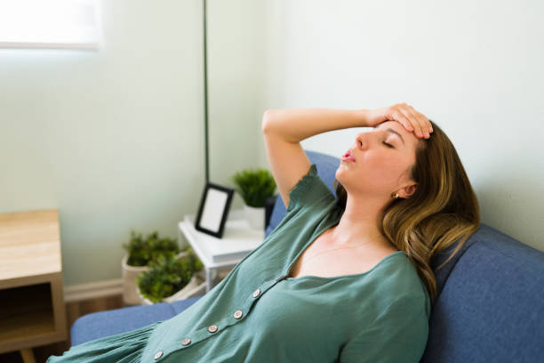 istock Beautiful woman getting sick with the flu 1326337418