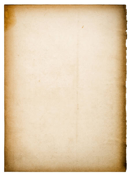 istock Old paper sheet ripped edges isolated white background 1326339370