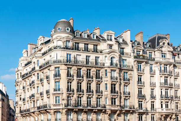 Facade of the Parisian building
