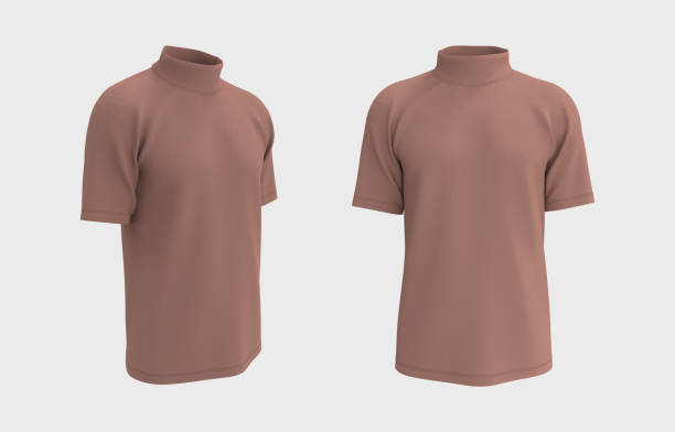 istock Short-sleeve turtleneck shirt 1326350863