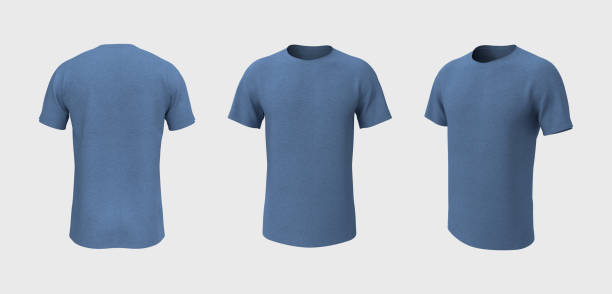 men's short-sleeve raglan t-shirt mockup in front, side and back views