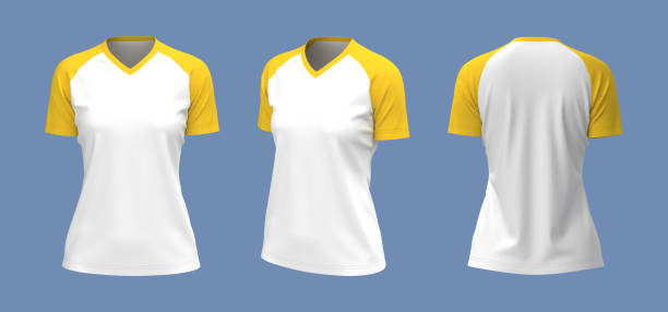 istock Short-sleeve raglan t-shirt mockup 1326351433