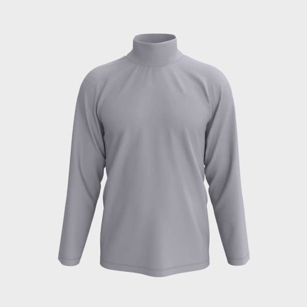 istock Long-sleeve turtleneck shirt mockup 1326352329