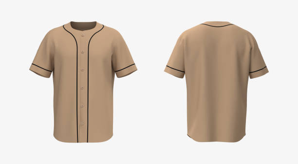 istock Baseball t-Shirt mockup in front and back views 1326352358