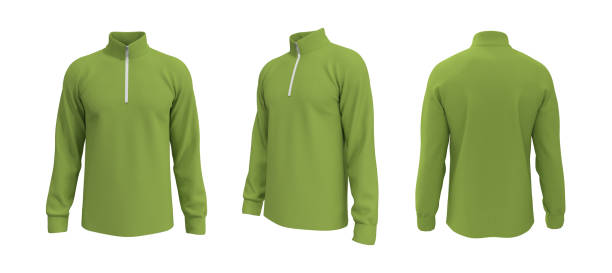 istock Blank tracktop shirt mockup, track front and back view 1326353929