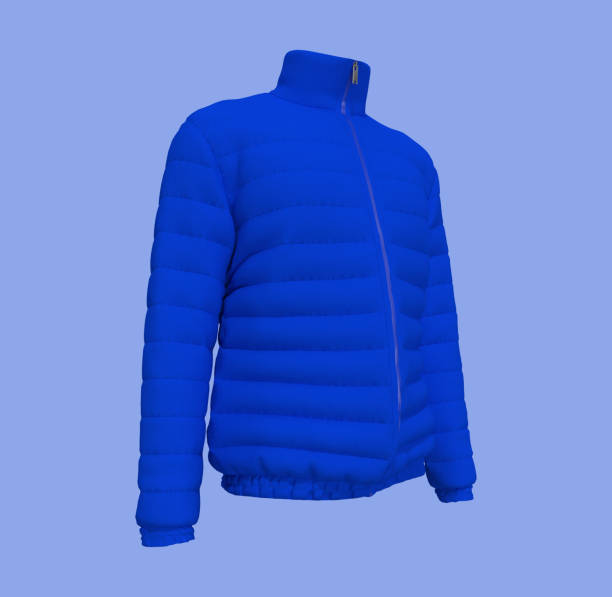 istock Men's warm sport puffer jacket isolated over white background 1326353999