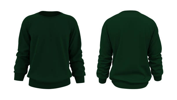 istock Blank sweatshirt mock up template in front and back views 1326354114