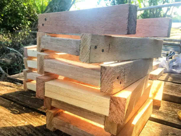Wood is one of the materials used to make handicrafts made of wood and can be made into wooden tables, kitchen utensils, children's toys and other household needs.