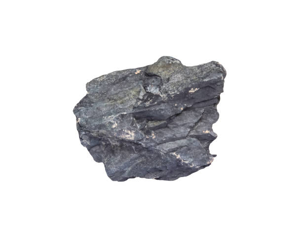 istock Slate stone or Metamorphic rocks  isolated on white background , clipping path 1326367729