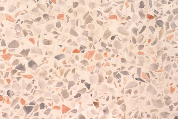 istock Old terrazzo  floor texture or polished stone background 1326369439
