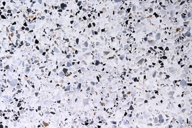 istock Old terrazzo  multicolored polished stone floor on background 1326372070