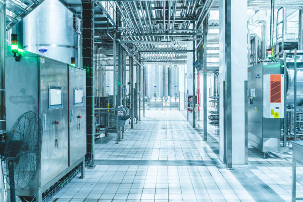 istock Equipment container in the factory 1326372832