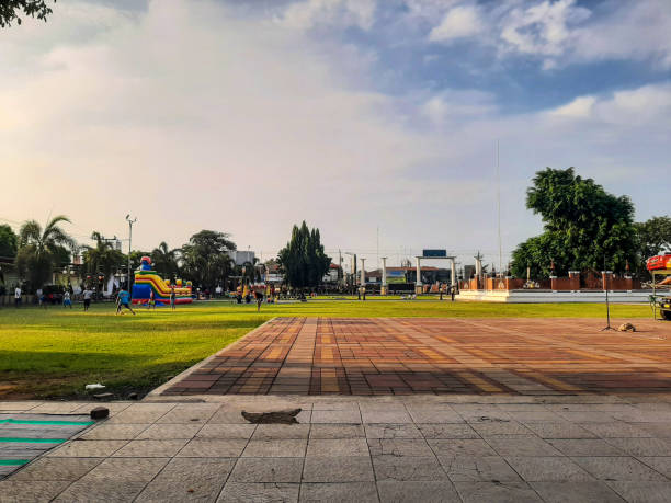 Batang town square in the afternoon
