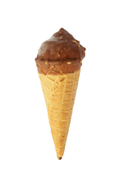 istock cone of chocolate ice cream isolated on white 1326389516