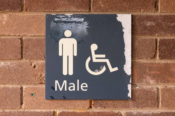 istock Sign for a wheelchair friendly toilet 1326392419
