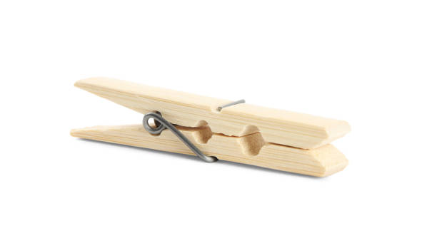 istock One classic wooden clothespin isolated on white 1326392478