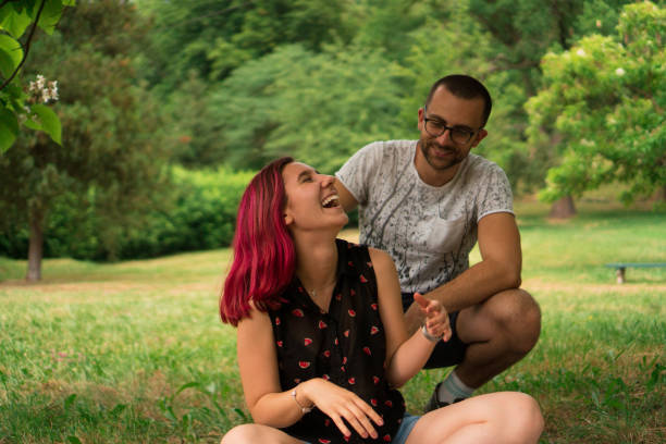 istock Couple in park 1326394798