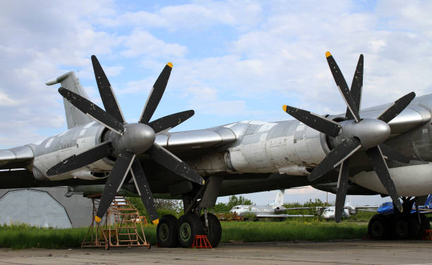 istock Propeller Engines On A Wing Of Old Plane 1326403421