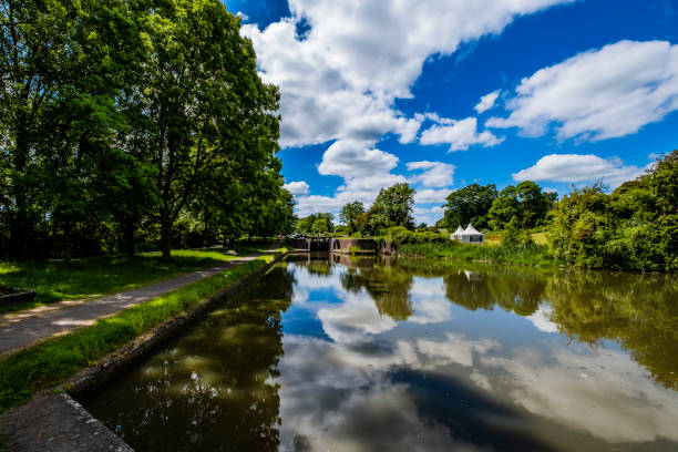 istock Grand Union Canal at Hatton Locks Warwickshire England UK 1326404578