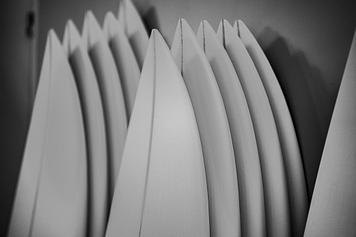 Plan white simple surfboard stock