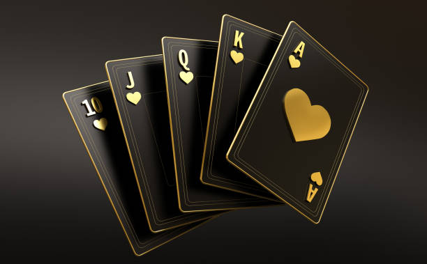 istock Casino poker backjack baccarat set cards 3d rendering illustration 1326423348