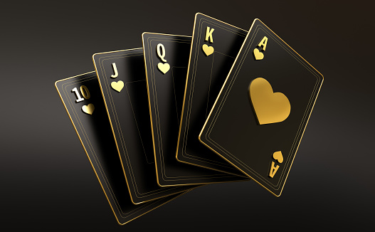 King Of Spades Vintage playing card - Isolated (clipping path included)