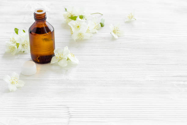 istock Essential aroma jasmine flowers oil for perfume or massage 1326426352
