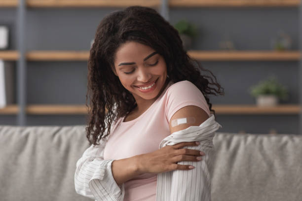 istock Protection against covid-19 infection, i got vaccinated, be safety 1326441628