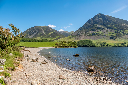 Lakeland scene of Loweswater in the English Lake District.