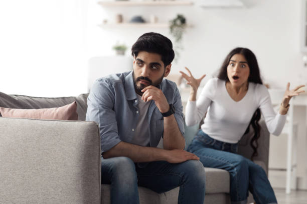 istock Quarrel, scandal at home, conflict, relationship problems, divorce 1326442264