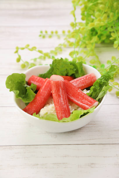 istock Salad using the surimi of the crab flavor 1326445406