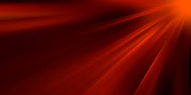 istock Orange and red sunbeam burst of light 1326445860