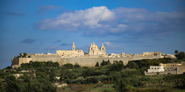istock Panorama of Mdina 1326446050