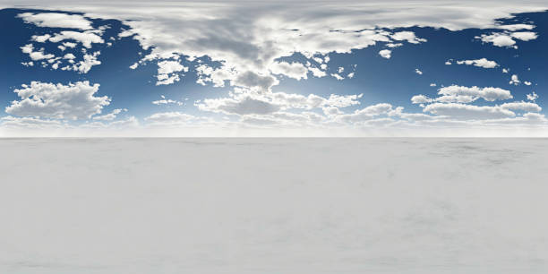 istock Seamless sky panorama 360 degrees angle view with zenith and clouds for use as sky dome. 3d render illustration 1326446205