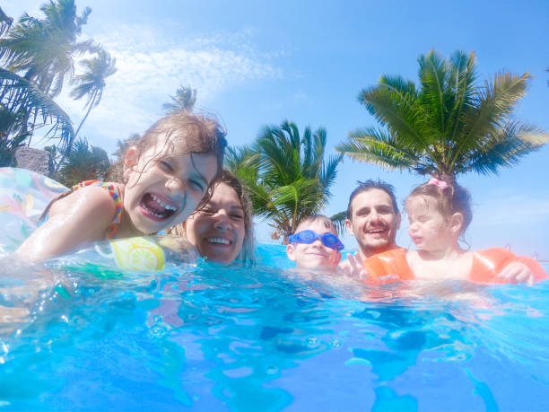 istock Young family enjoying vacation 1326449359