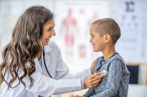 istock Child getting a check up at the doctor's 1326449374