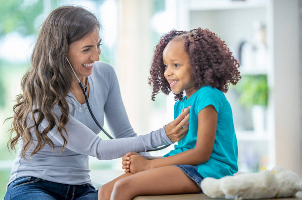 istock Child getting a check up at the doctor's 1326449386