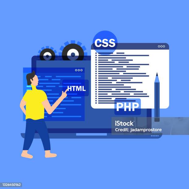 Software Web Development Programming Concept Stock Illustration ...
