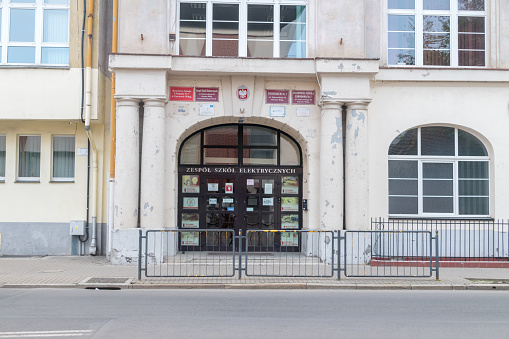 Gorzow Wielkopolski, Poland - June 1, 2021: Complex of Electrical Schools.