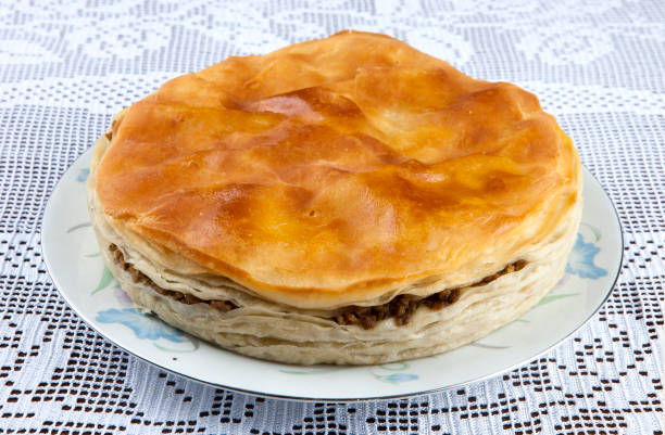 Traditional Turkish mince pastry. In the special cuisine of Ankara Kalecik district, it is called \