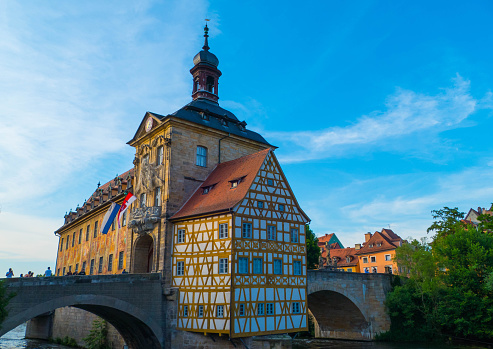 Old Town Hall of Bamberg Germany in Evening Light